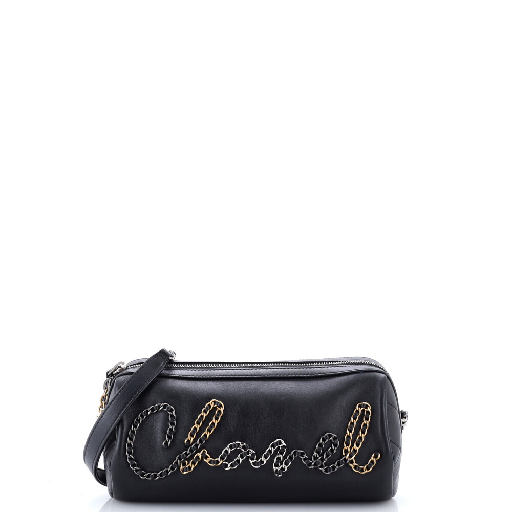 Chanel Small Chain Signe Bowling Bag